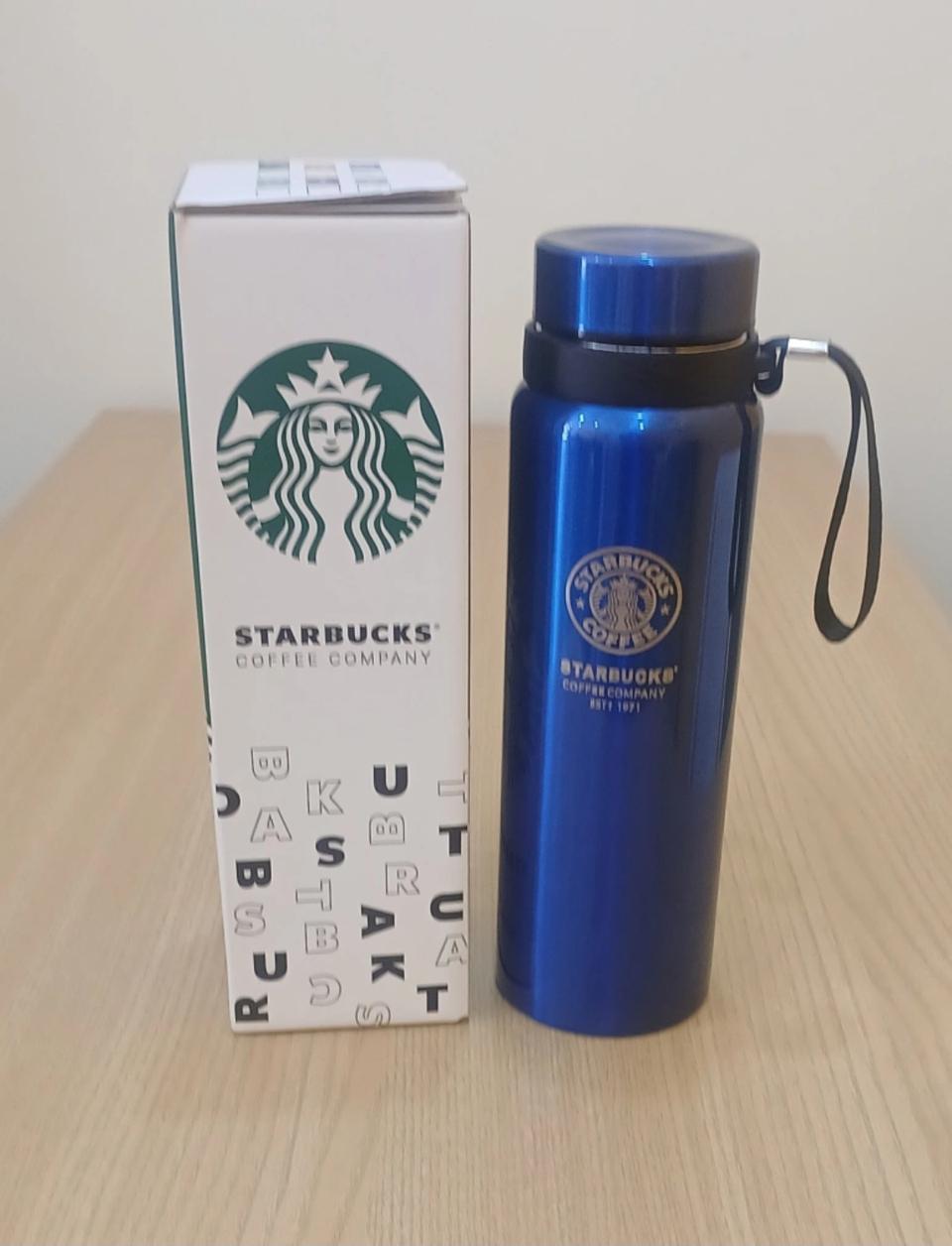 스타벅스 거름망 대용량 텀블러 보온/냉병 800ml (새상품)블루