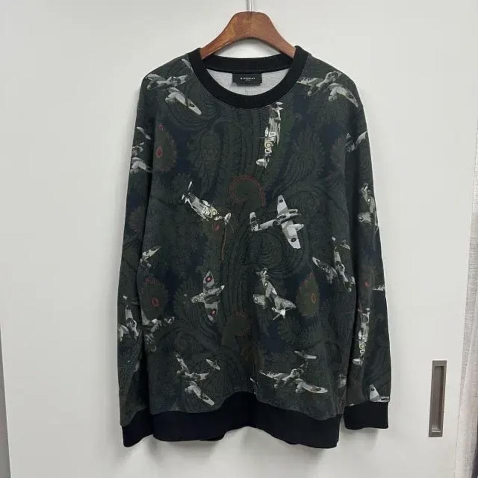 GIVENCH 지방시 페이즐리 루즈핏 맨투맨 티셔츠 국내매장판 S18