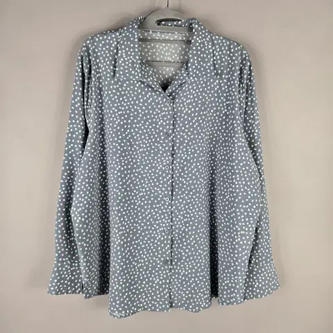 [무료배송]태그미 105 여성 스판 도트 긴팔 블라우스