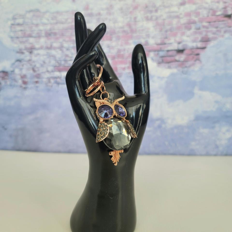 블랙 부엉이 열쇠고리 키홀더 가방고리 악세사리 선물 행운