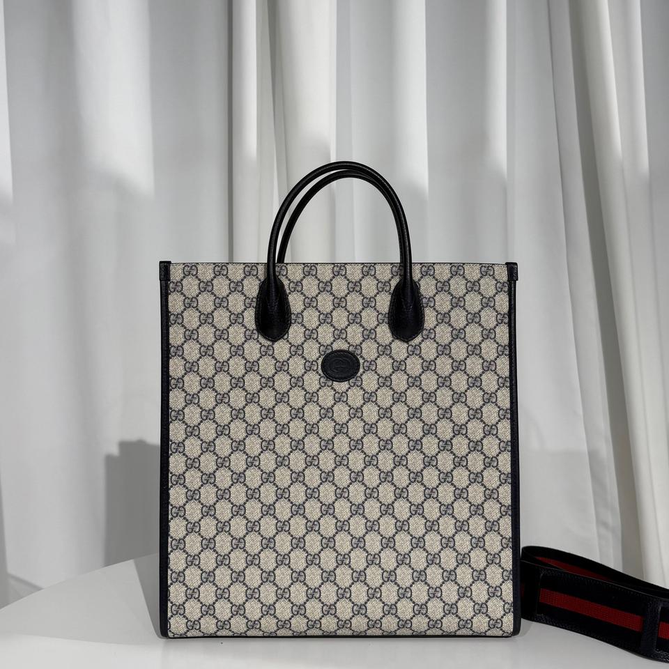 [크로스끈포함]구찌 인터로킹 수프림 토트백