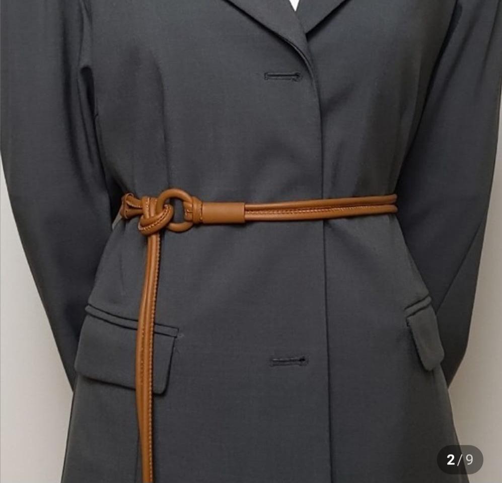 밝은브라운 자켓 벨트