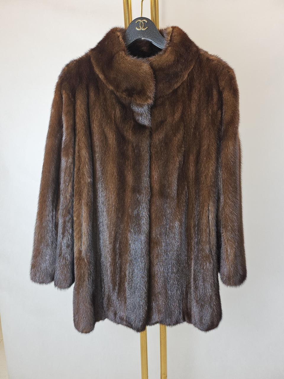 기획특가 고급의류전문 마호가니 풀스킨 차이나카라 하프밍크₩75만