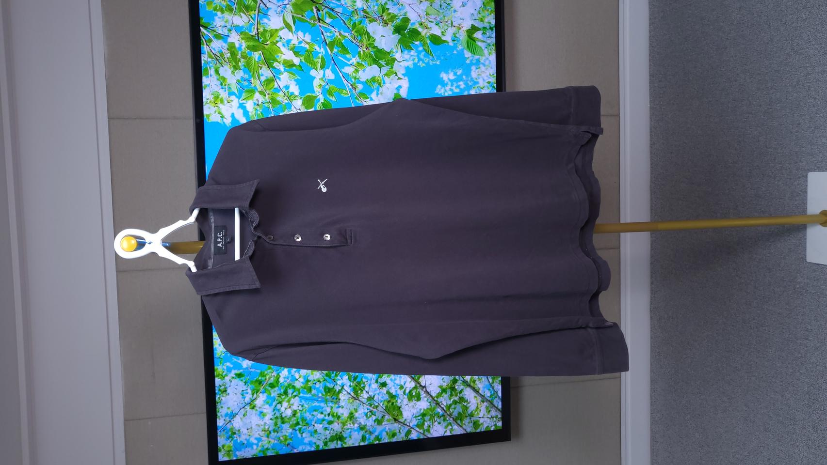 A.P.C. 남성 긴팔 피케 셔츠 (M사이즈)