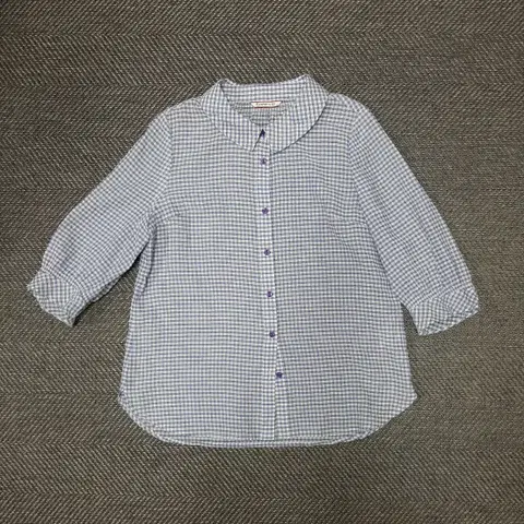 지센 깅엄체크 셔츠 블라우스