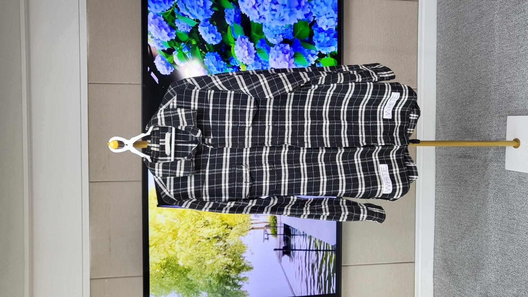 OFF WHITE 오프화이트 체크 셔츠 XXL