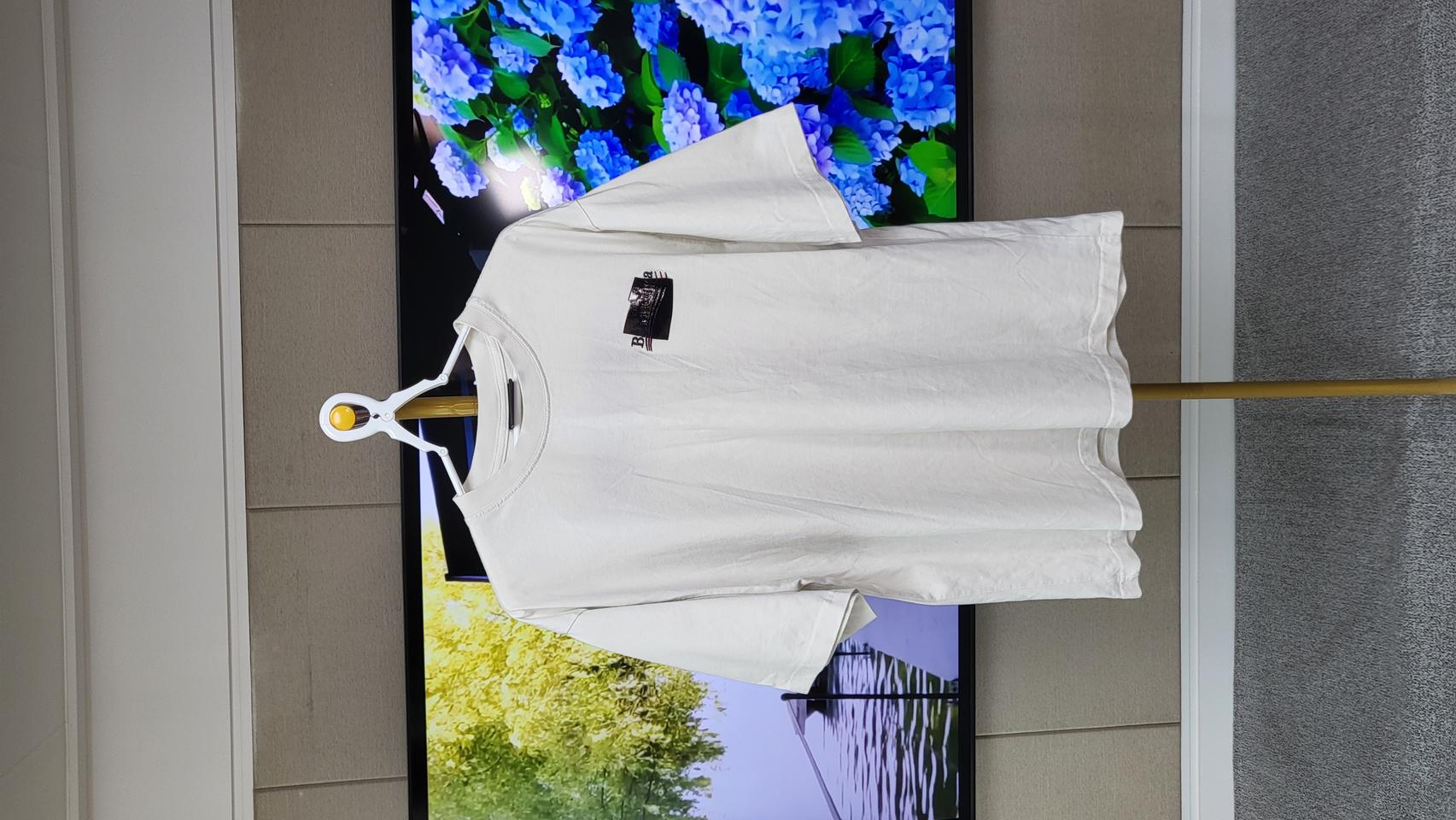 BALENCIAGA 발렌시아가 로고 패치 반팔티 (오버핏)