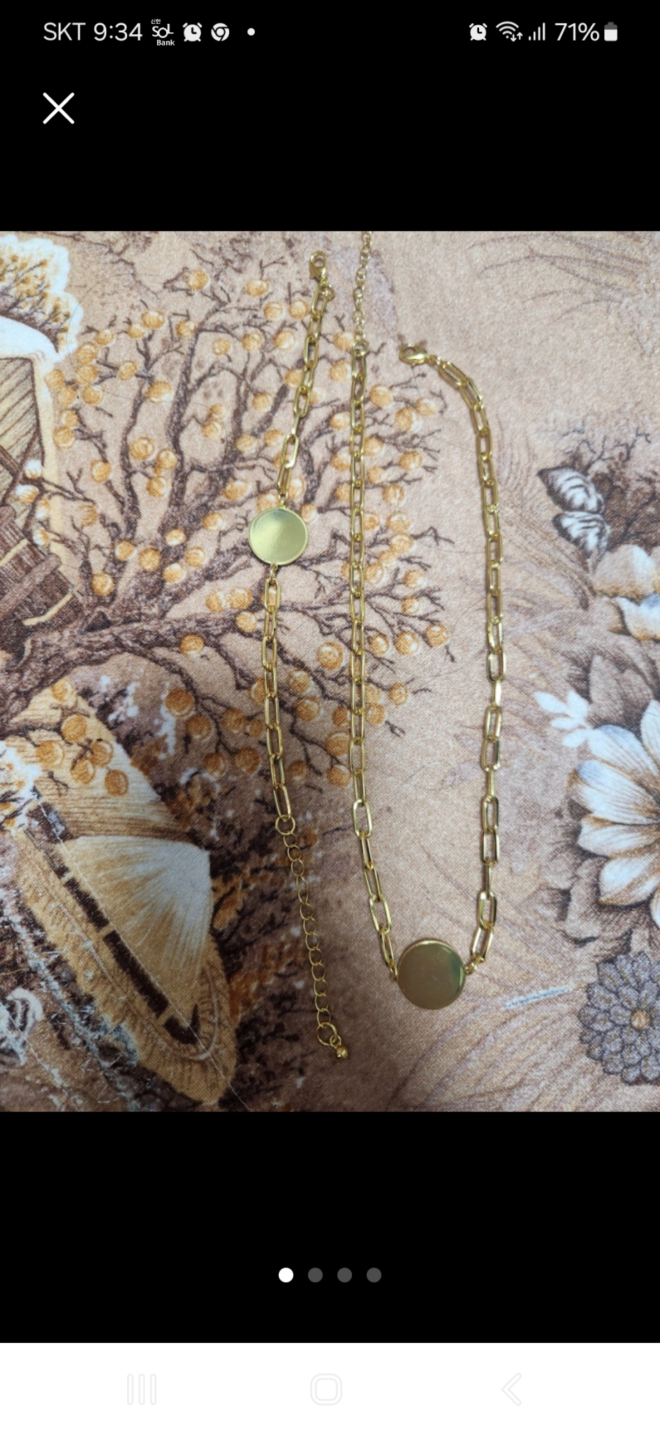 니켈소재.목걸이 귀거리 셋트