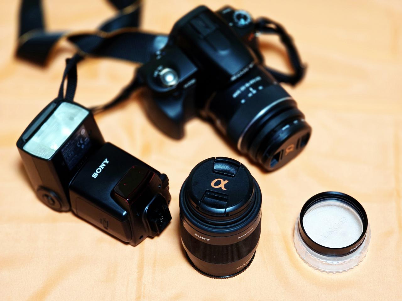 소니 Alpha a230 DSLR 카메라 풀세트