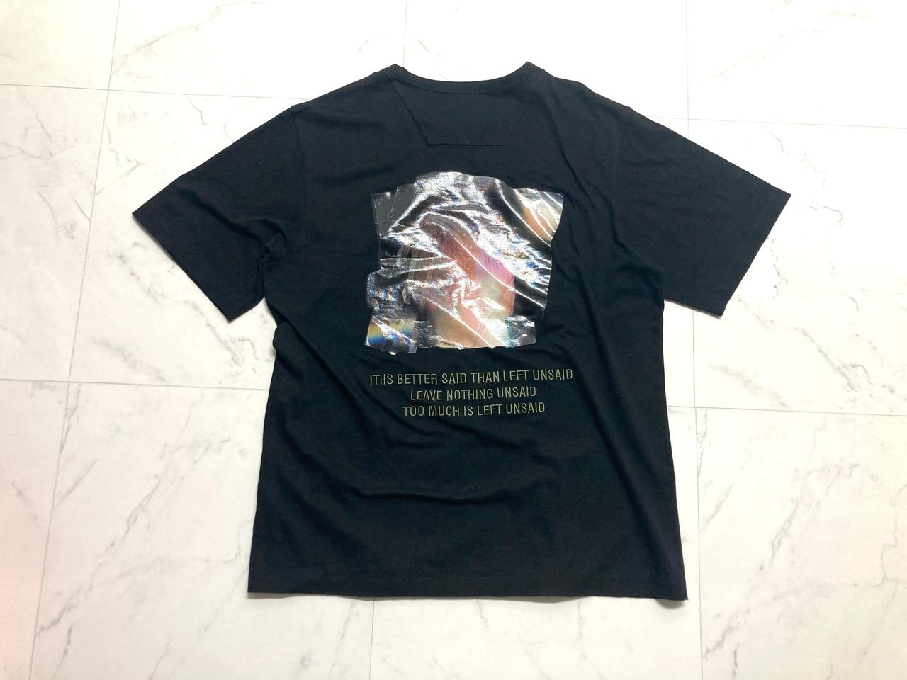 (거의 새것)준지 18ss 프린팅 자수 반팔티 105-110