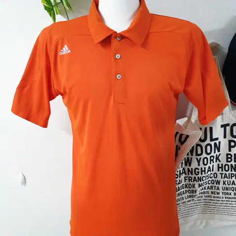 아디다스 남성골프 아디제로 반팔카라티 100 오렌지