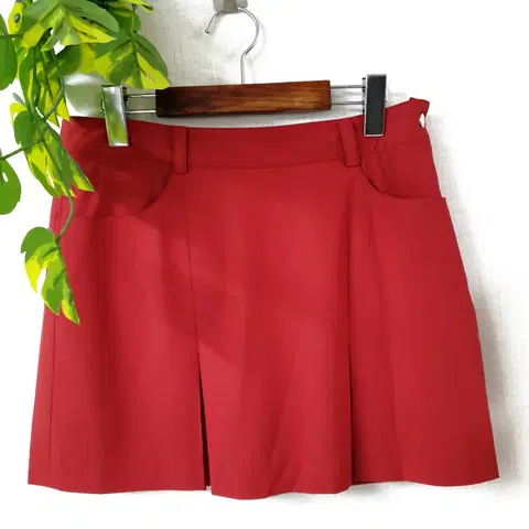 JDX 여성골프 앞선트임치마 27인치 66 레드