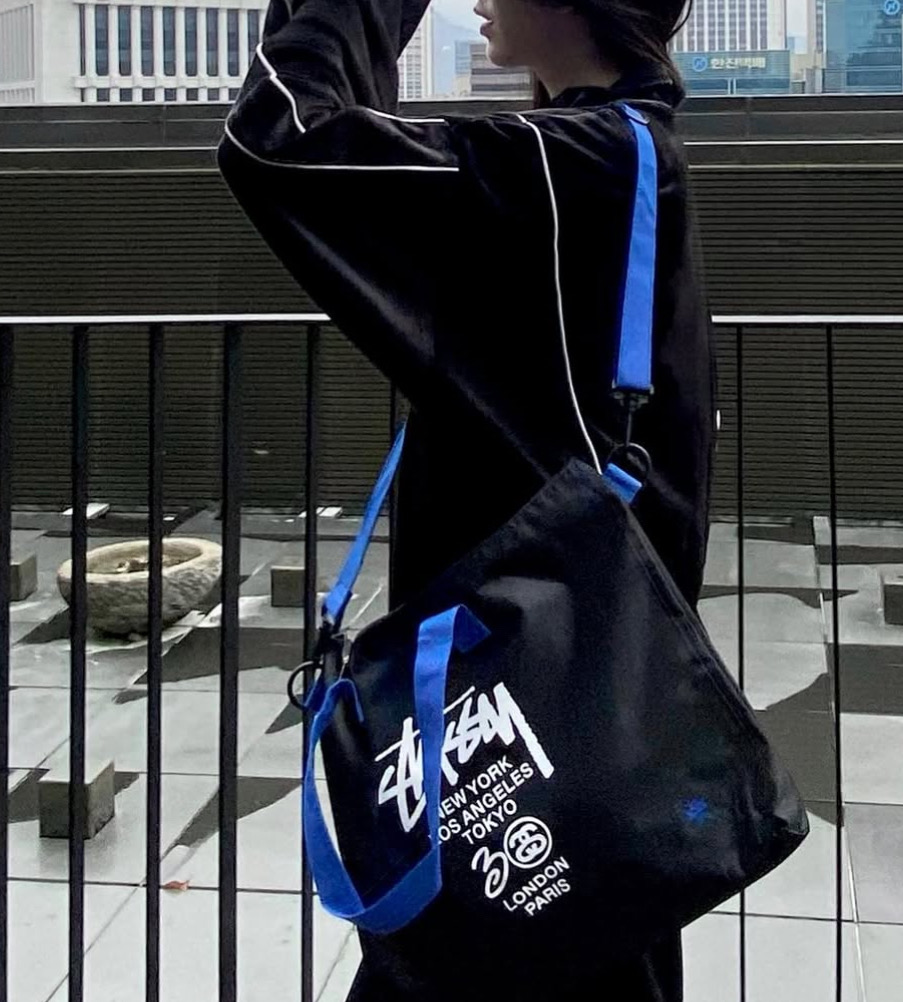 스투시 가방 배색 숄더백 크로스백 여행가방 새상품 정품