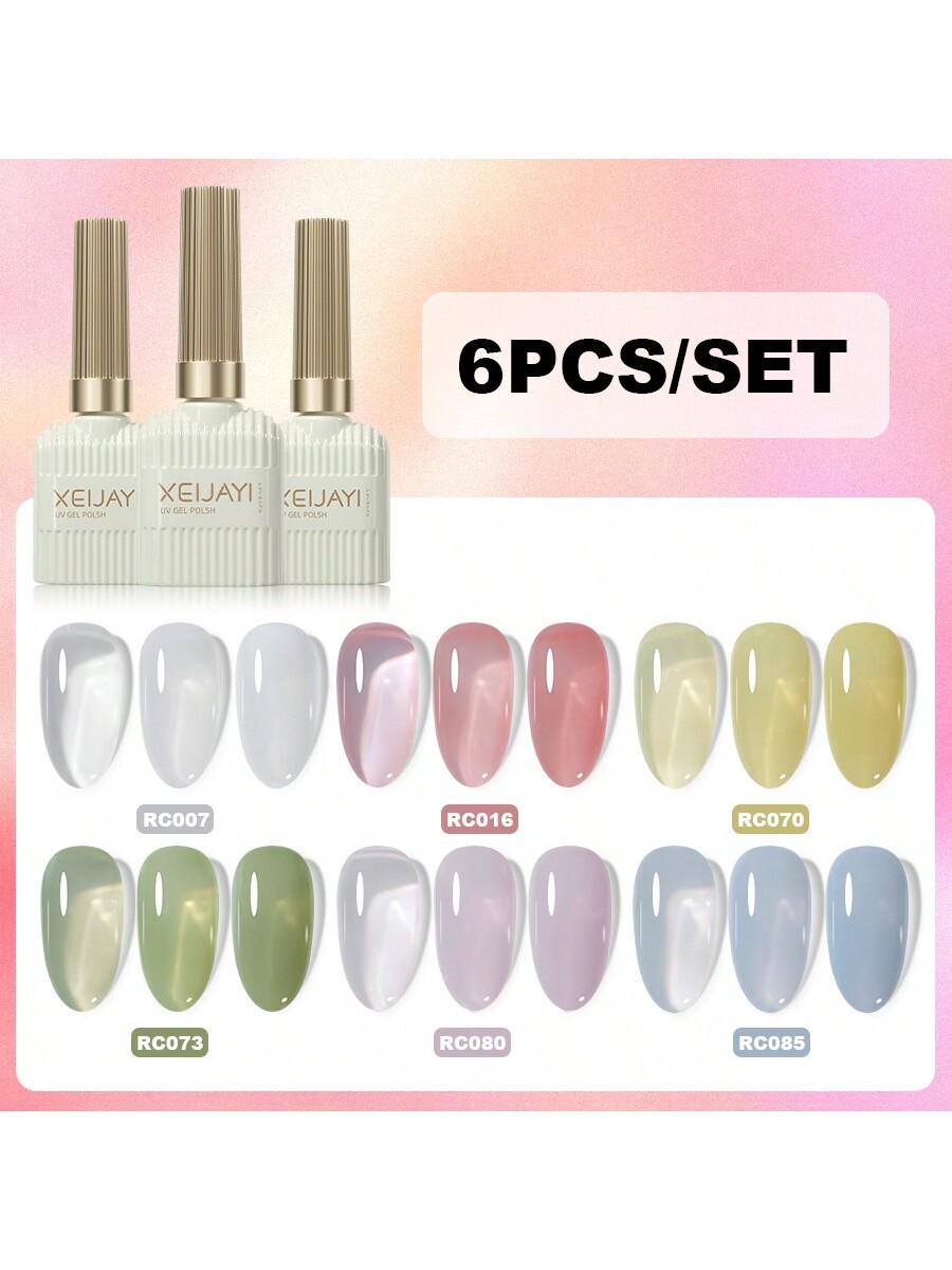 6종일괄_유리알 시럽젤네일 6종