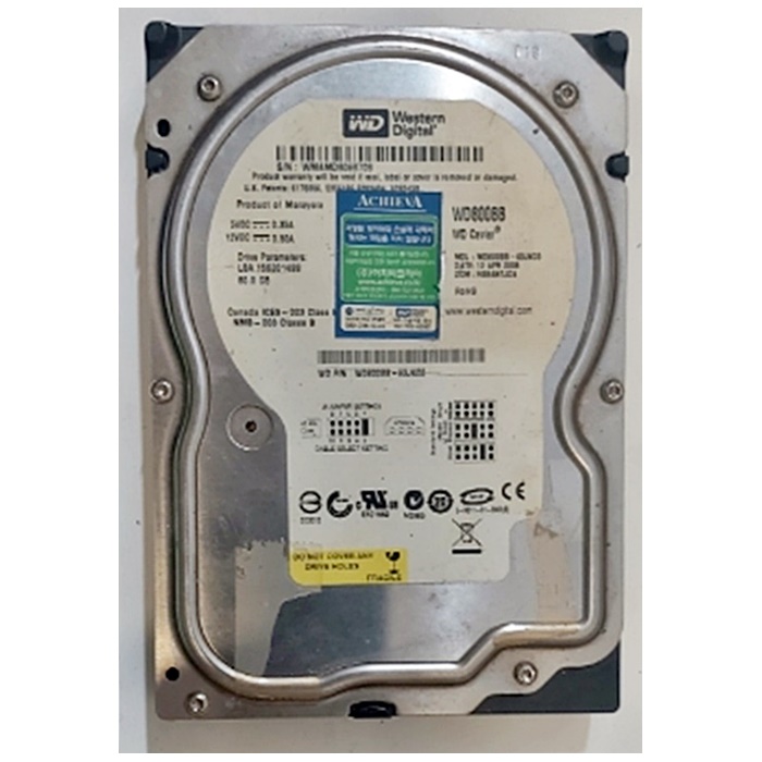 중고 HDD WDC WD800BB 709 80G