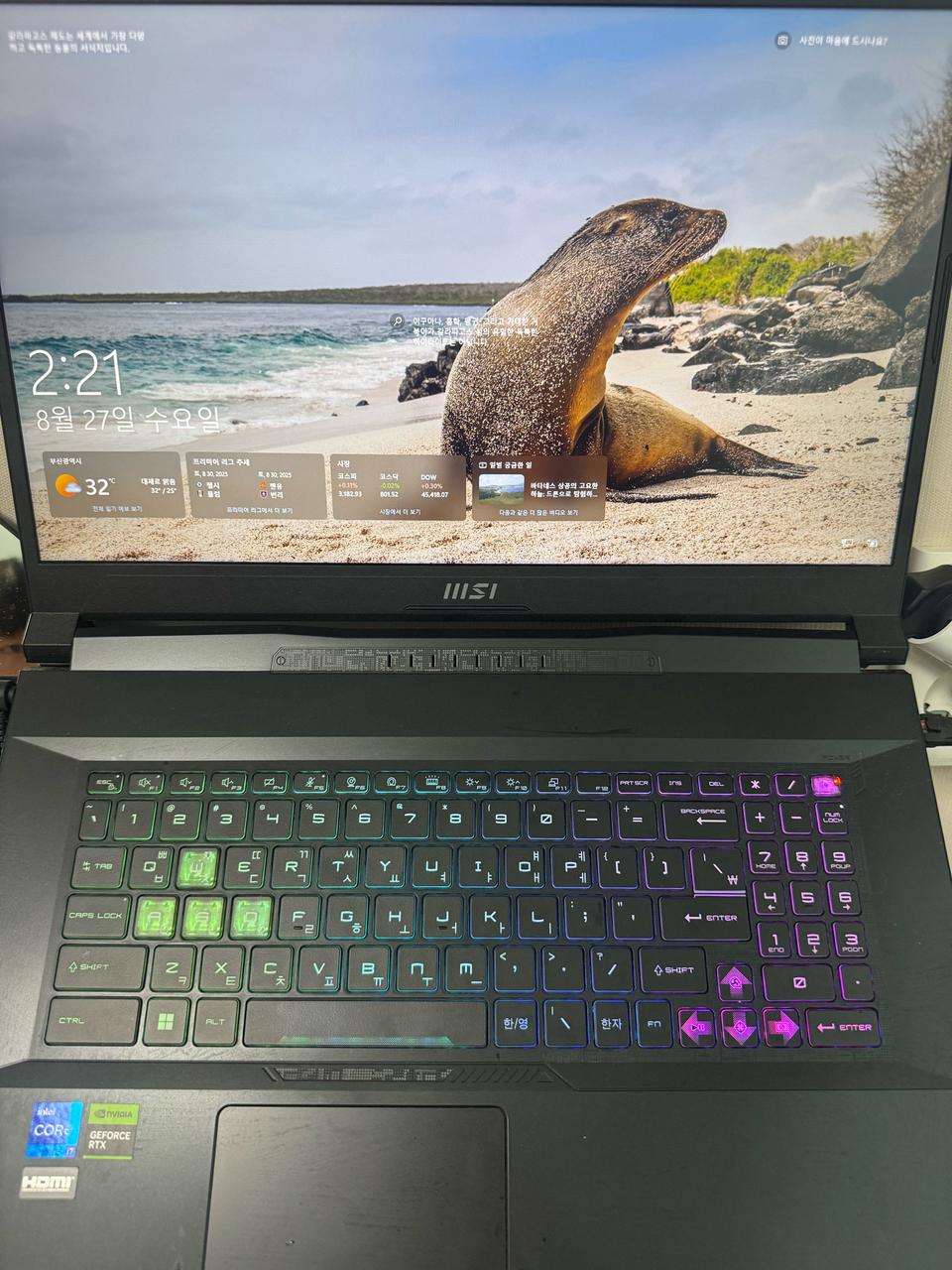 MSI 게이밍 노트북 판매합니다 ( 네고가능 )