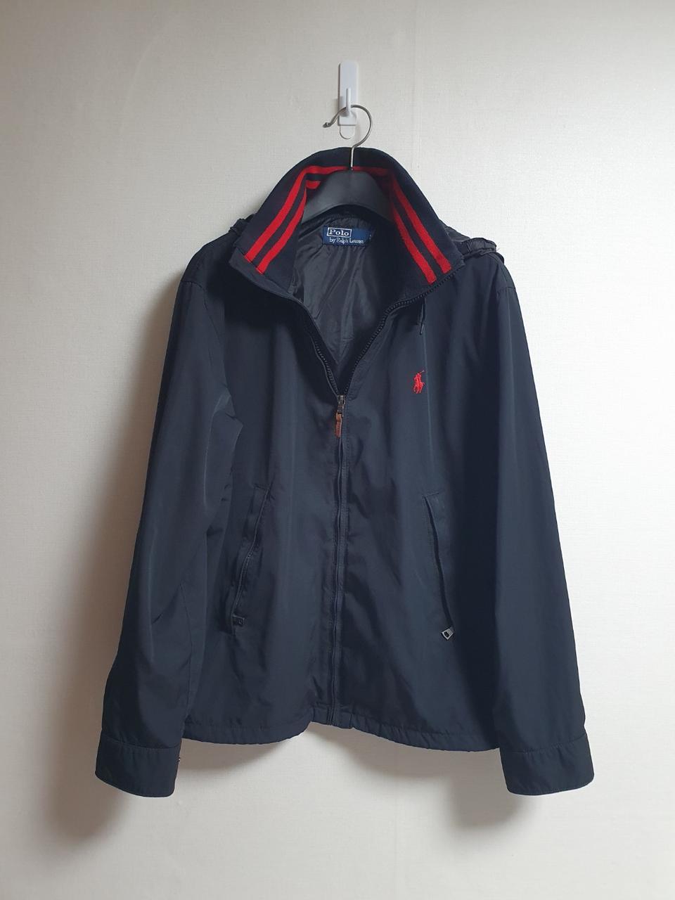 택포가 폴로 랄프로렌 자켓 시그니처 레드라인 윈드브레이커 블랙 M