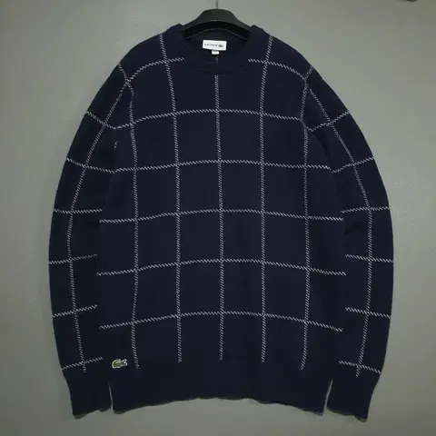 105) 라코스테 신형 20ss 크록 그리드 니트 퓨어 뉴 울마크 스웨터