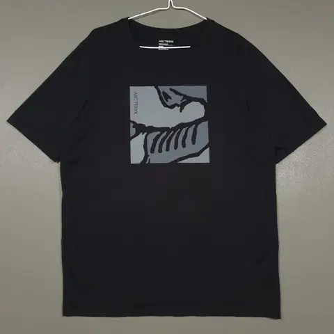 M (95) 아크테릭스 신형 22ss 스켈레타일 블랙 반팔 티셔츠 남성