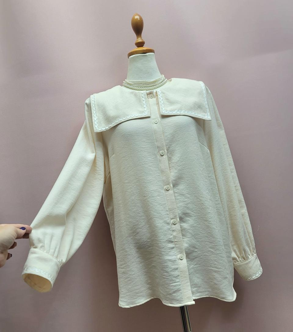 로미스토리 보들 빅카라 블라우스