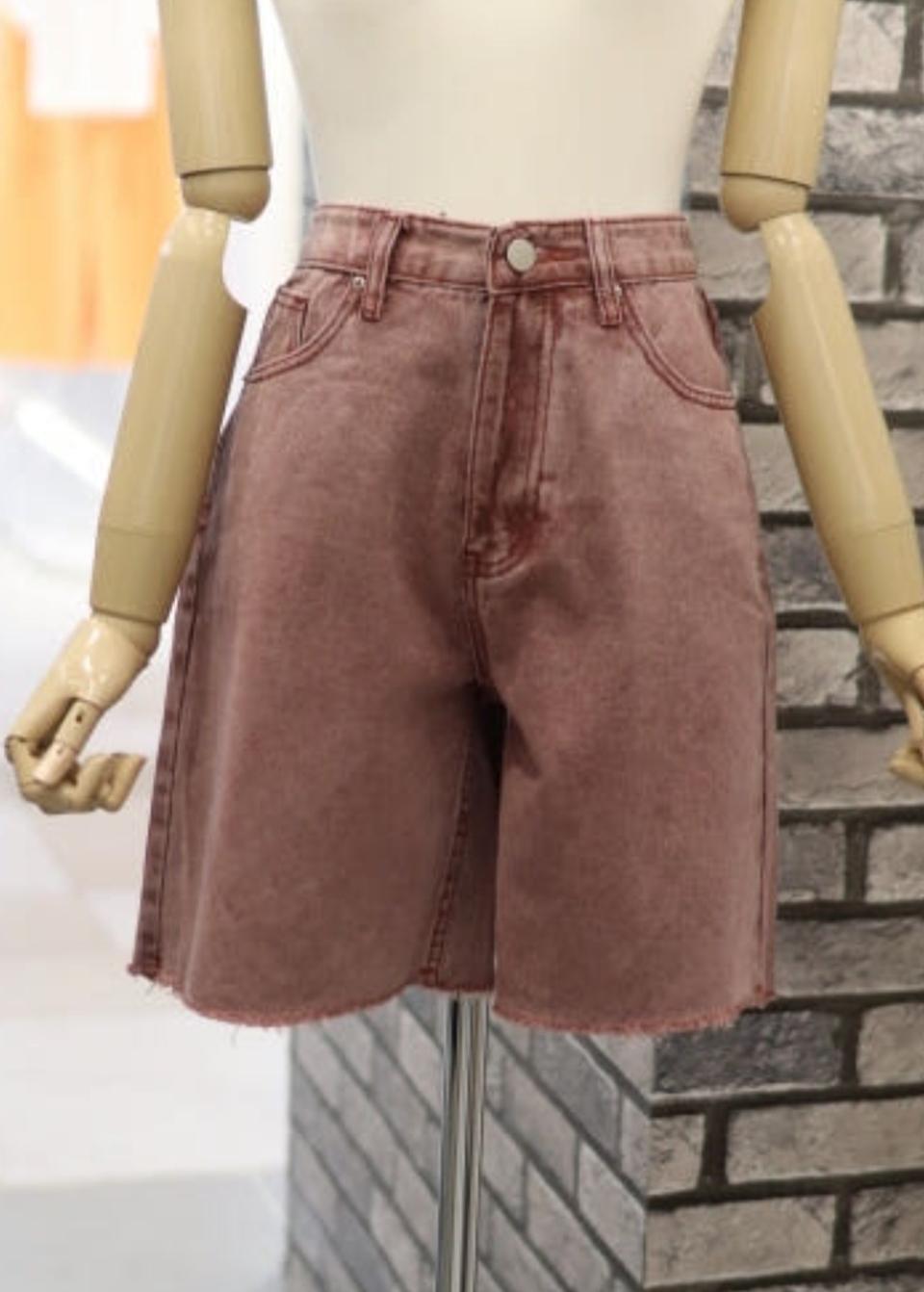 레코브* 데님 반바지 67