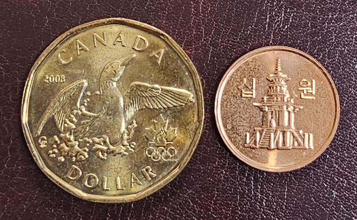 캐나다 Canada 루니 $1 미사용 주화
