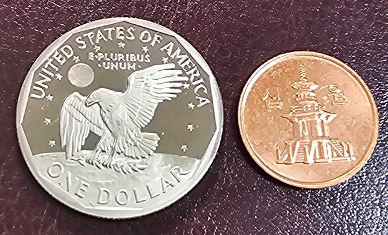 미국 US 프루프 One Dollar $1 주화 미사용