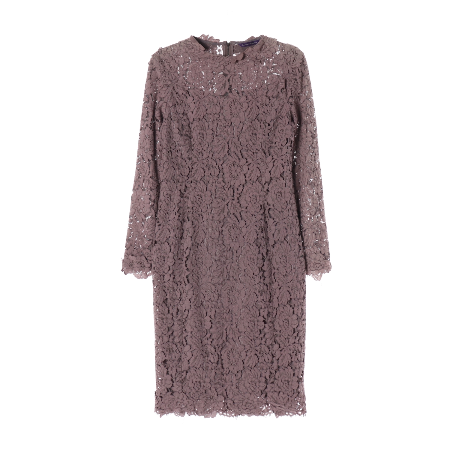 [S]아이잗 콜렉션 퍼플 레이스 긴팔 튜닉원피스