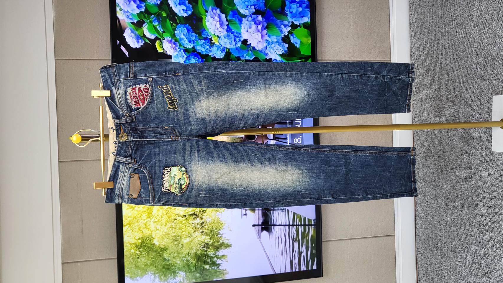 Jeep Legend 빈티지 패치 데님진