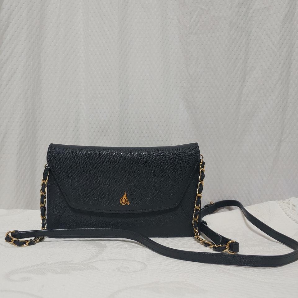 빈폴 블랙 체인 숄더백