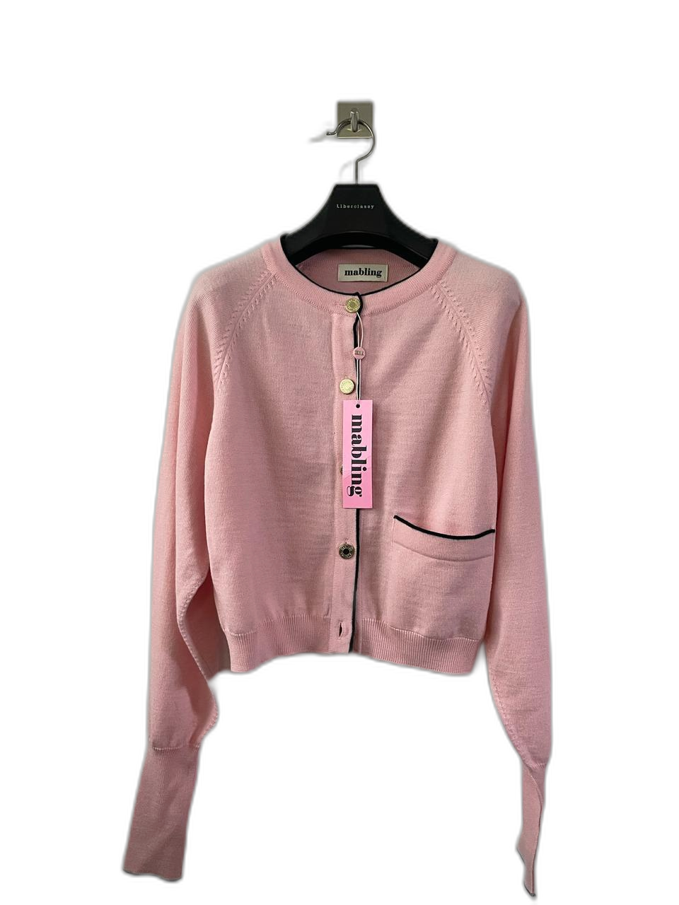 마블링(mabling) 컬러가디건 핑크 새상품