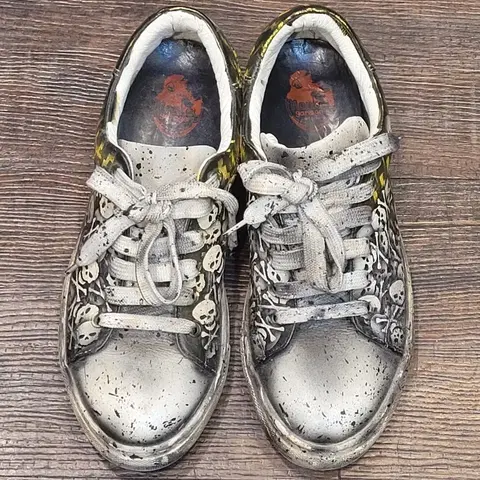 Monkey Garage 스컬 프린팅 스니커즈 230mm