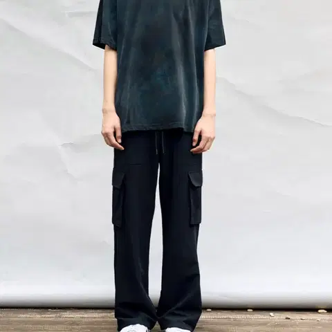 (새상품) 세븐셀라 세미 플레어 세미와이드 카고팬츠