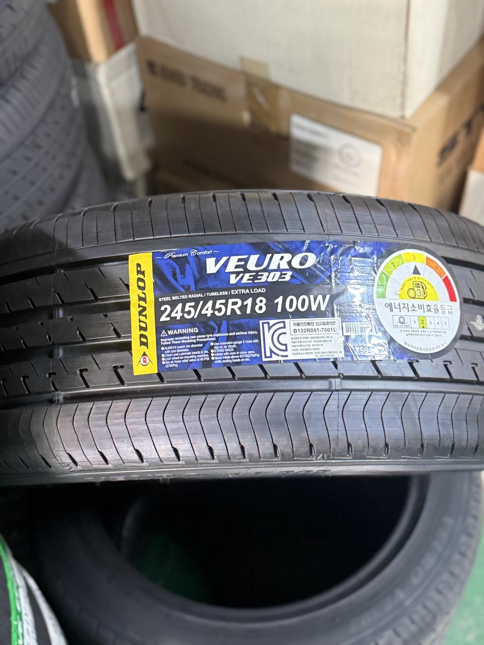 2454518 245 45 18 던롭 뷰로303 판매 일산타이어교체