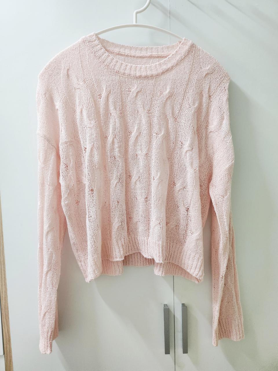 핑크꽈베기니트