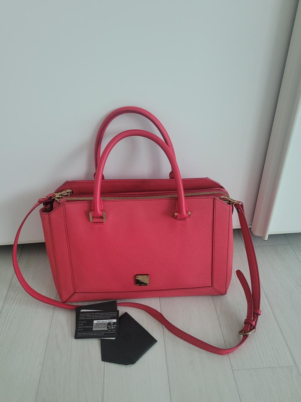 mcm토트 크로스백