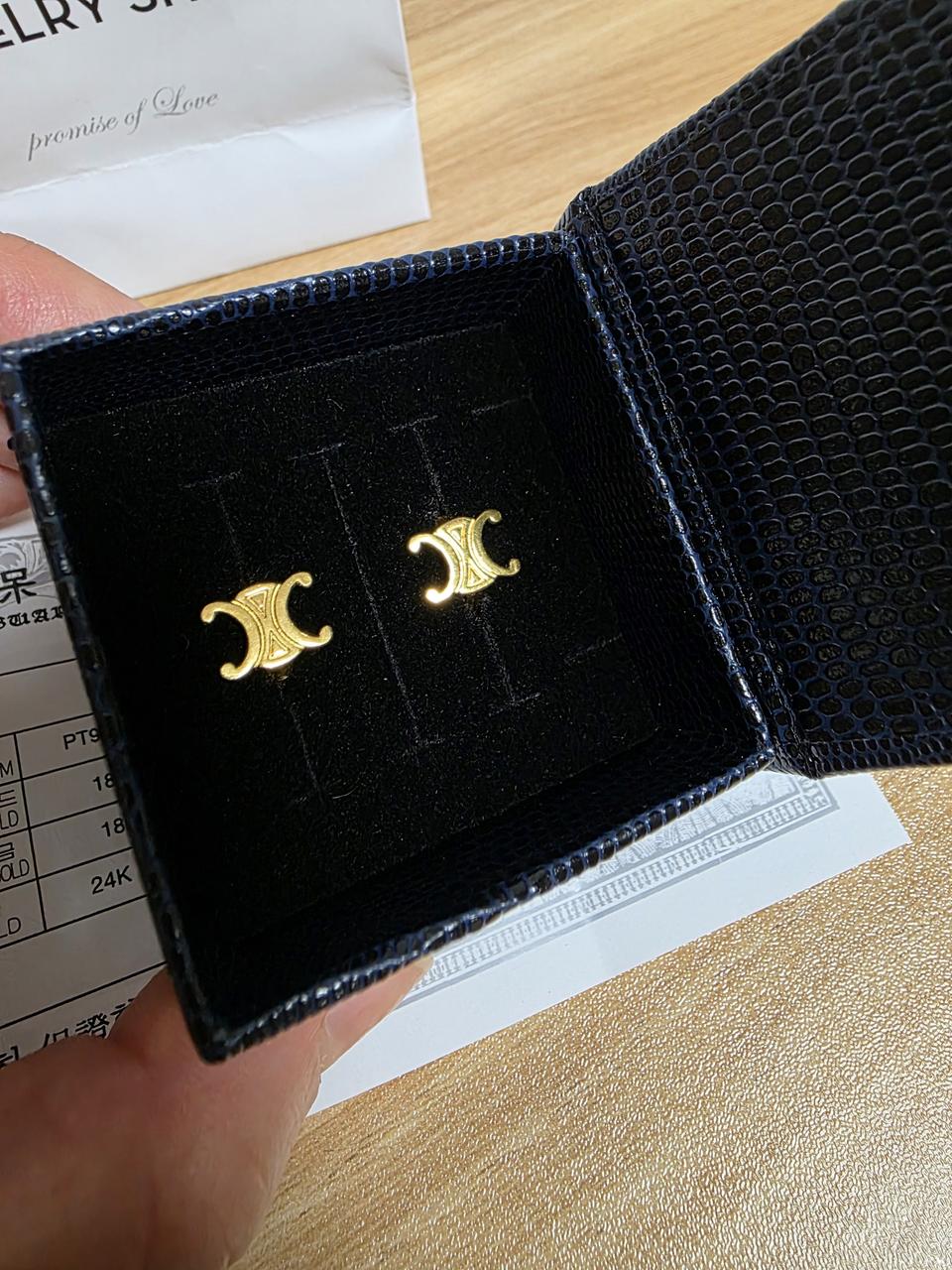 새제품♡셀린느 순금24k이어링 귀걸이♡선물포장 추천