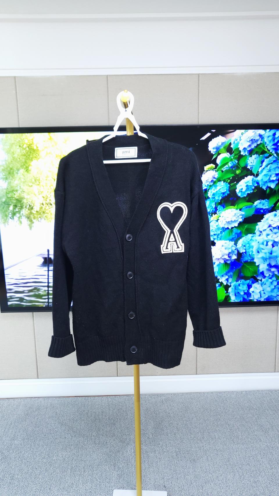 AMI Alexandre Mattiussi 하트 로고 가디건(M)
