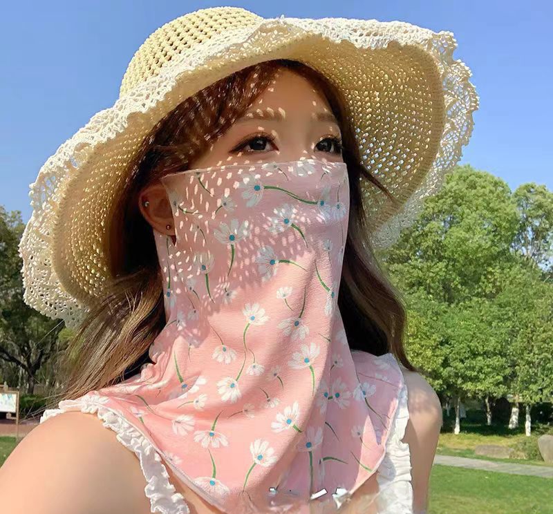 플라워 넥커버 마스크