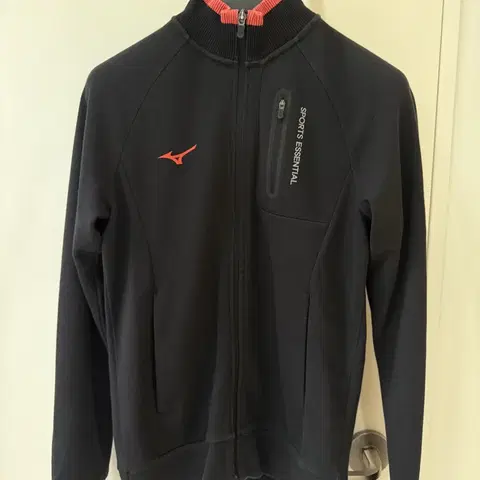 미즈노 블랙 러닝 트랙탑 S