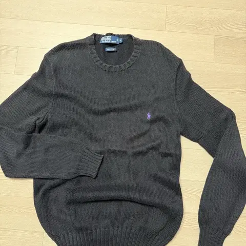 폴로 랄프로렌 코튼 퍼플포니니트