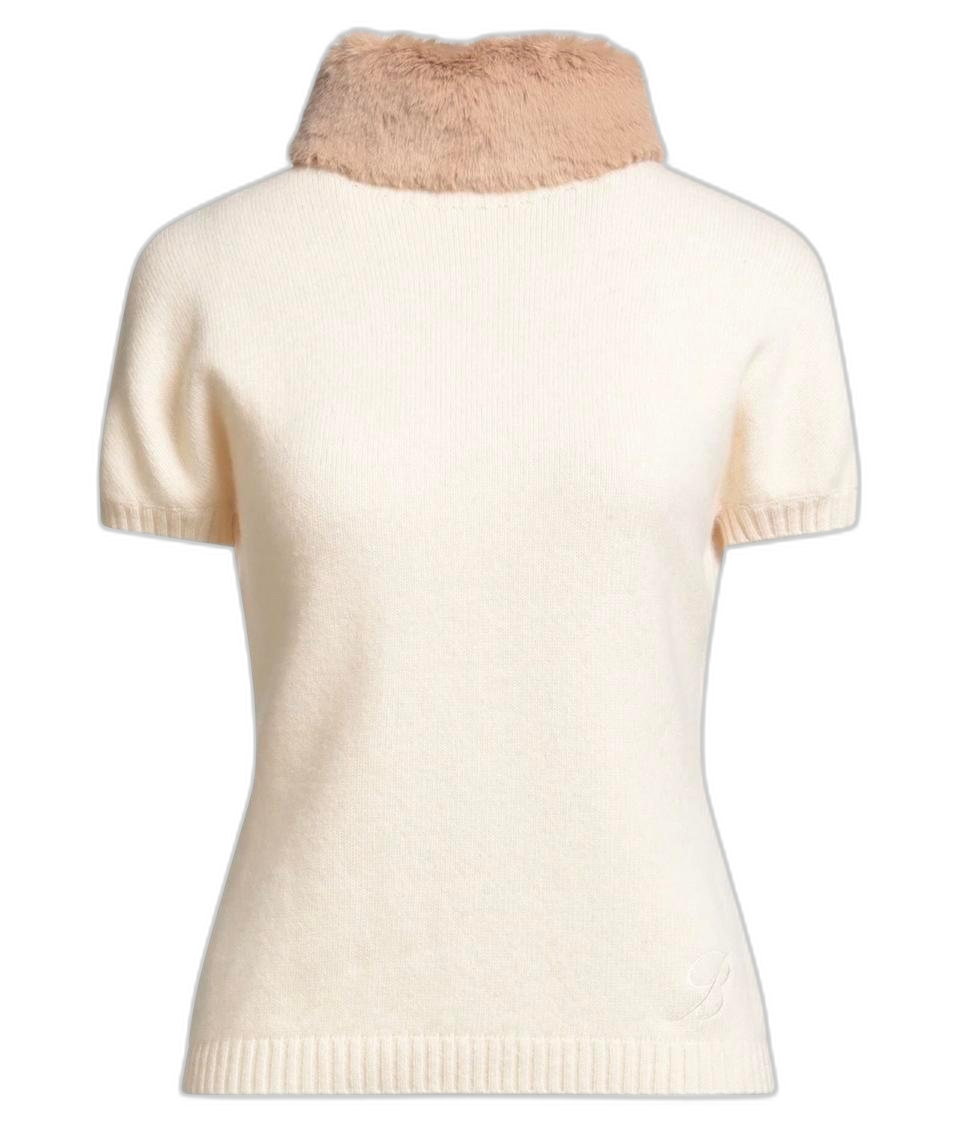 명품 블루마린 터틀넥 니트 크림 새상품