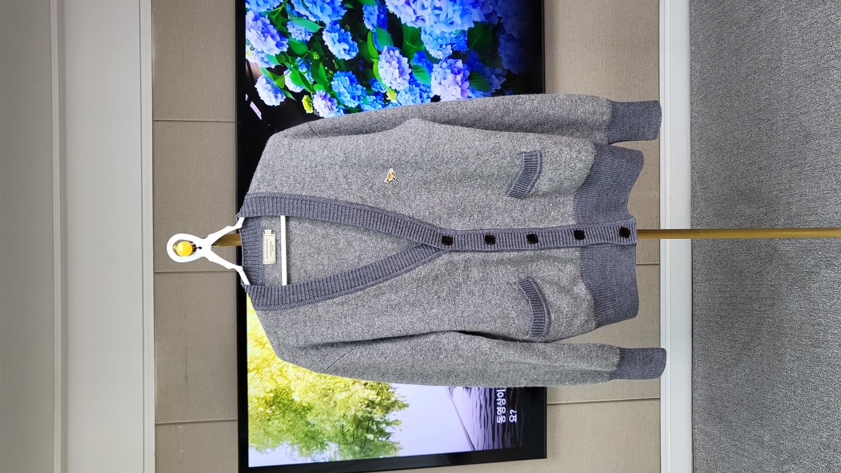 매종 키츠네 폭스 패치 가디건 L