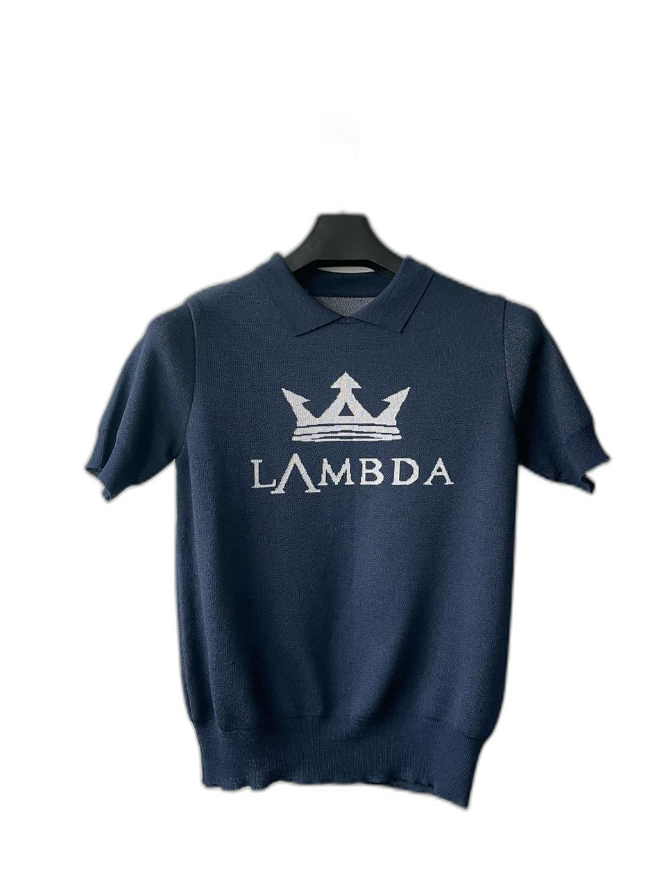 람다골프 자가드 니트 탑 V1 네이비 새상품
