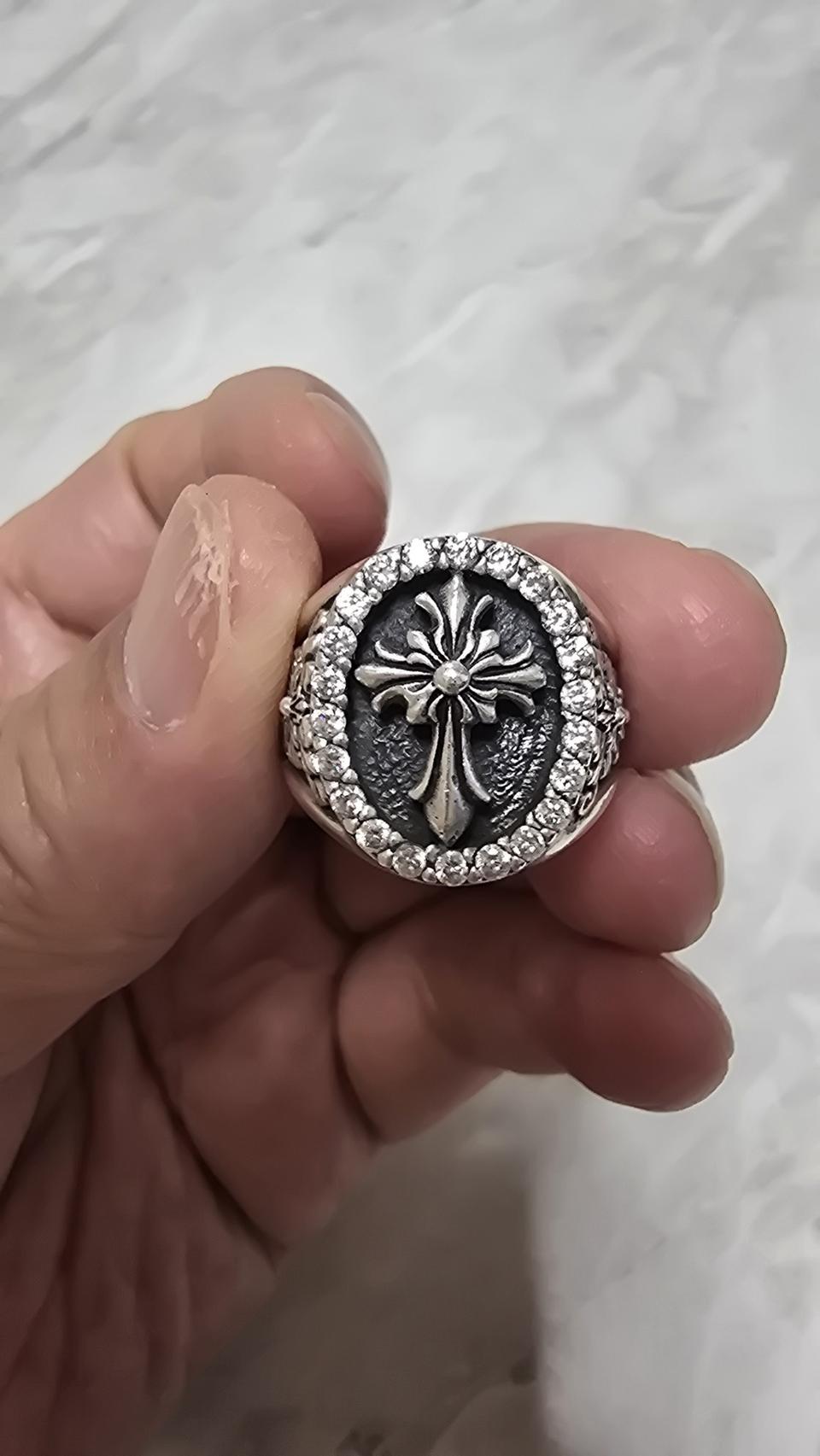 실버 92.5큐빅 은반지 22.5호