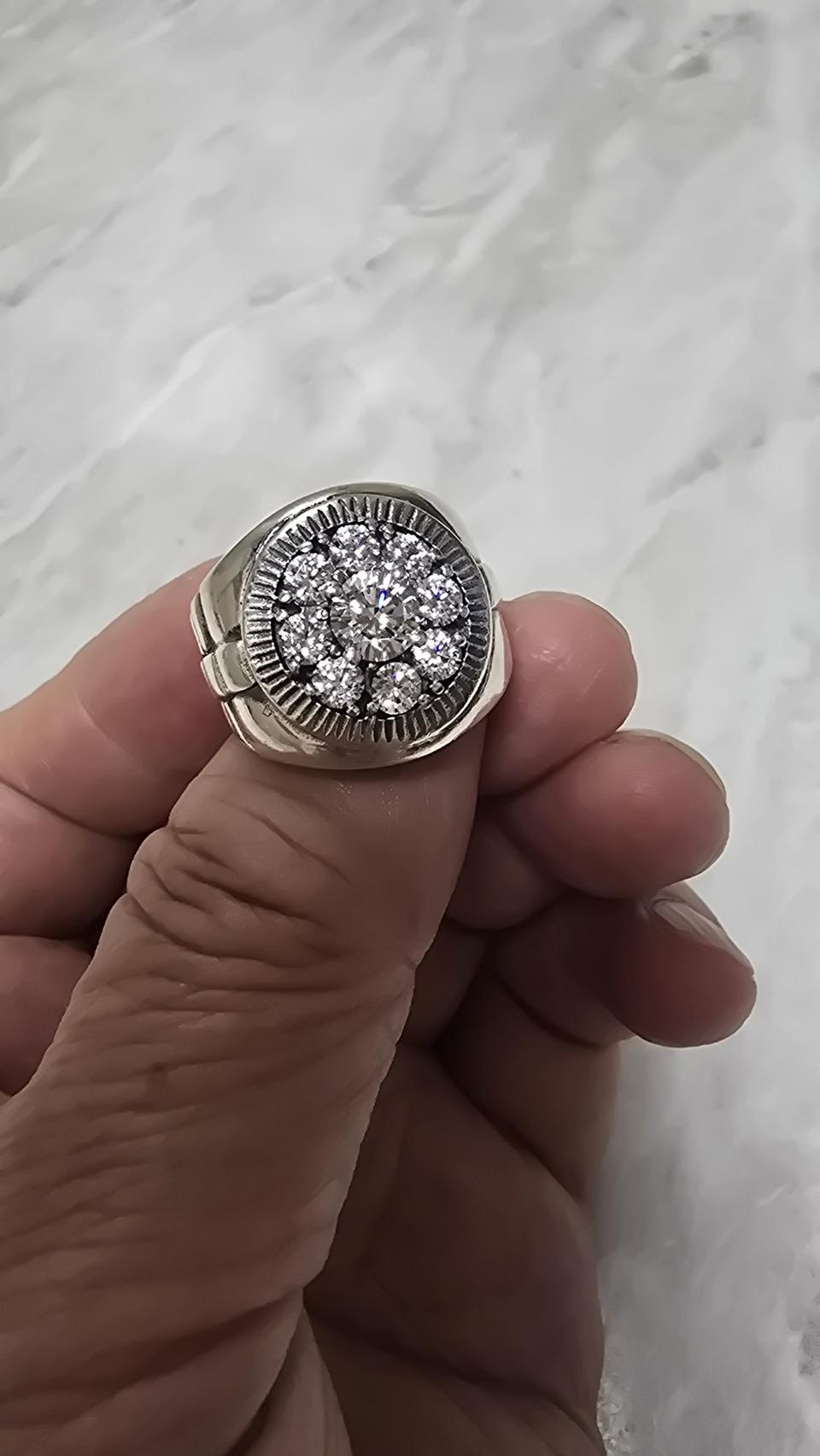 실버92.5 은반지. 반지호수  17.5호