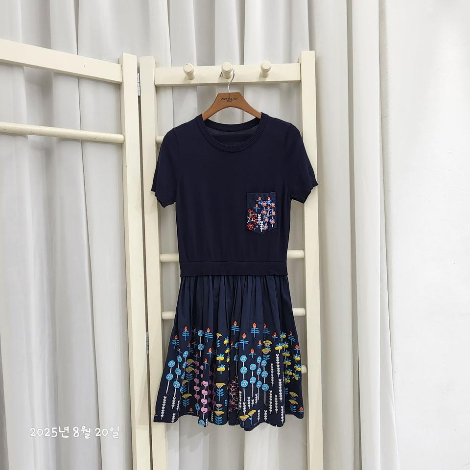 수입 니트배색 원피스