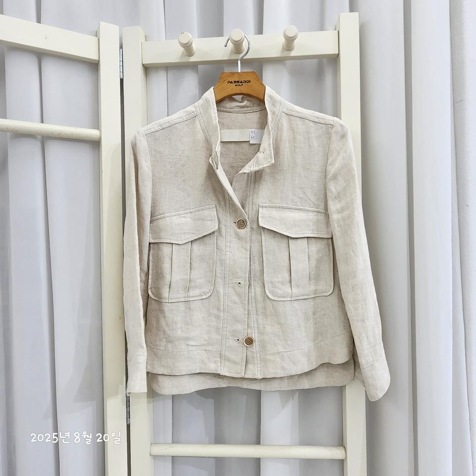 나무그림 린넨쟈켓
