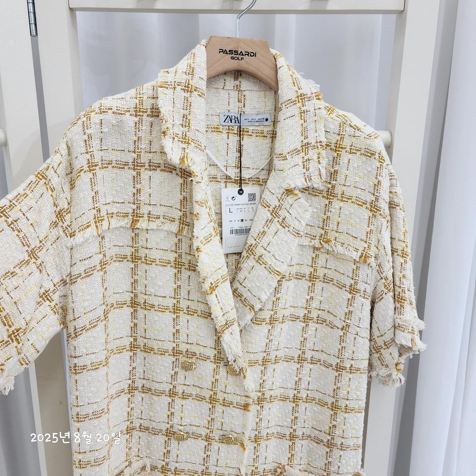 자라 트위드 자켓 L
