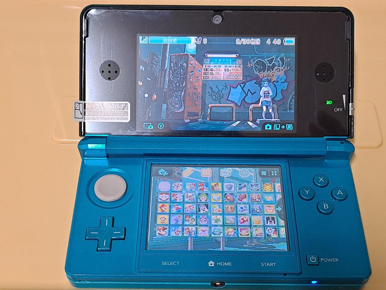 닌텐도 3DS 아쿠아블루 구작다수 256G